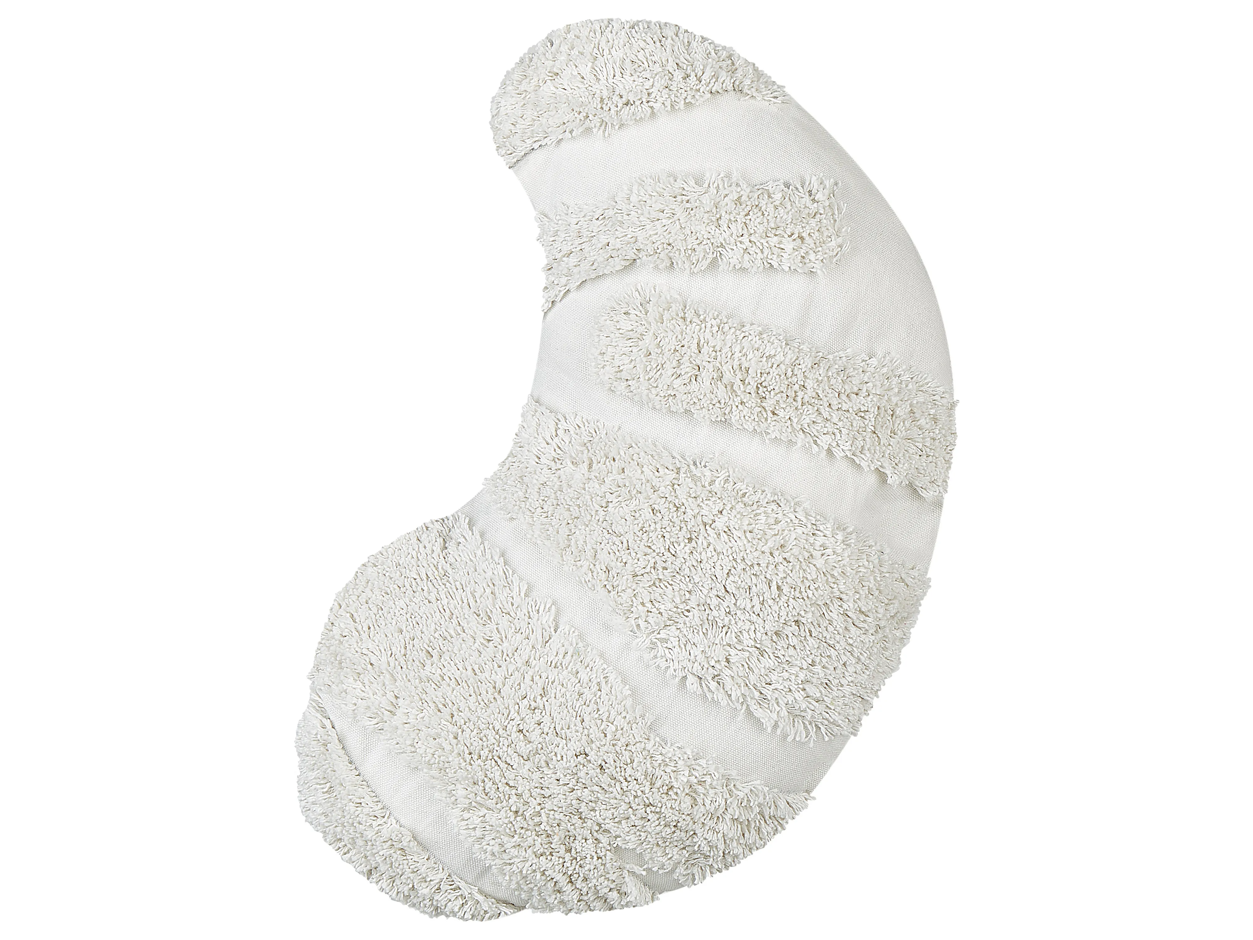 Set van 2 sierkussens SNOWDROP Katoen 40 x 25 cm Wit
