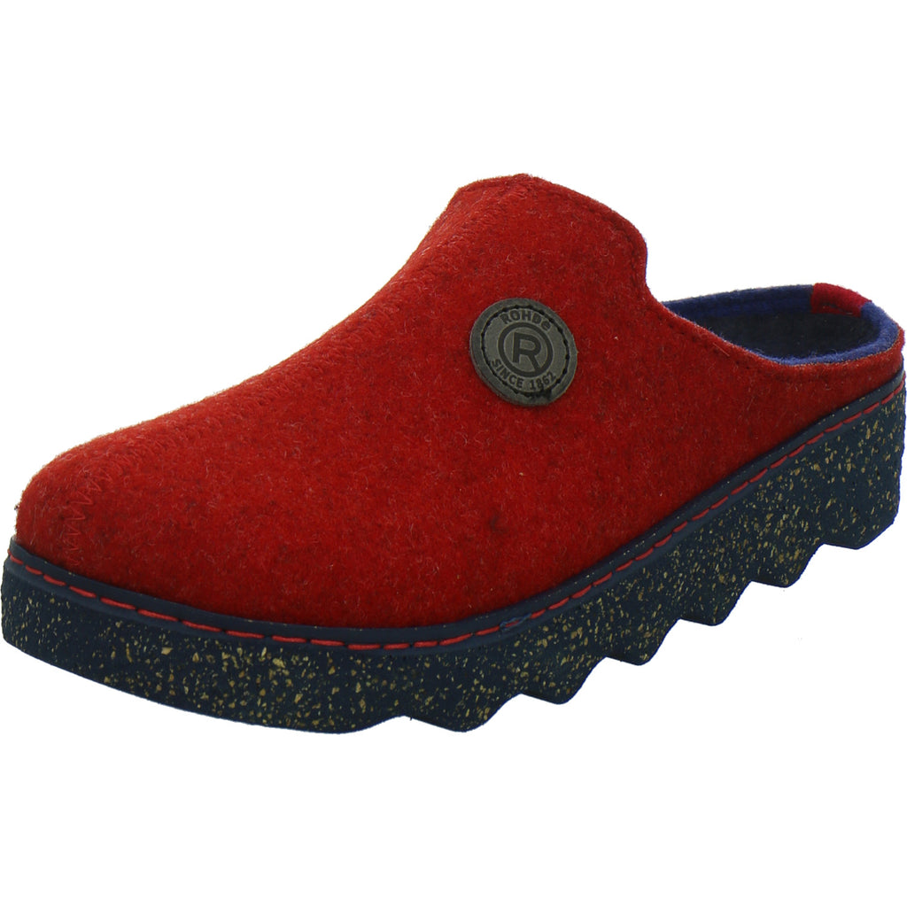 Rohde Hausschuhe Damen Damen Foggia Rot