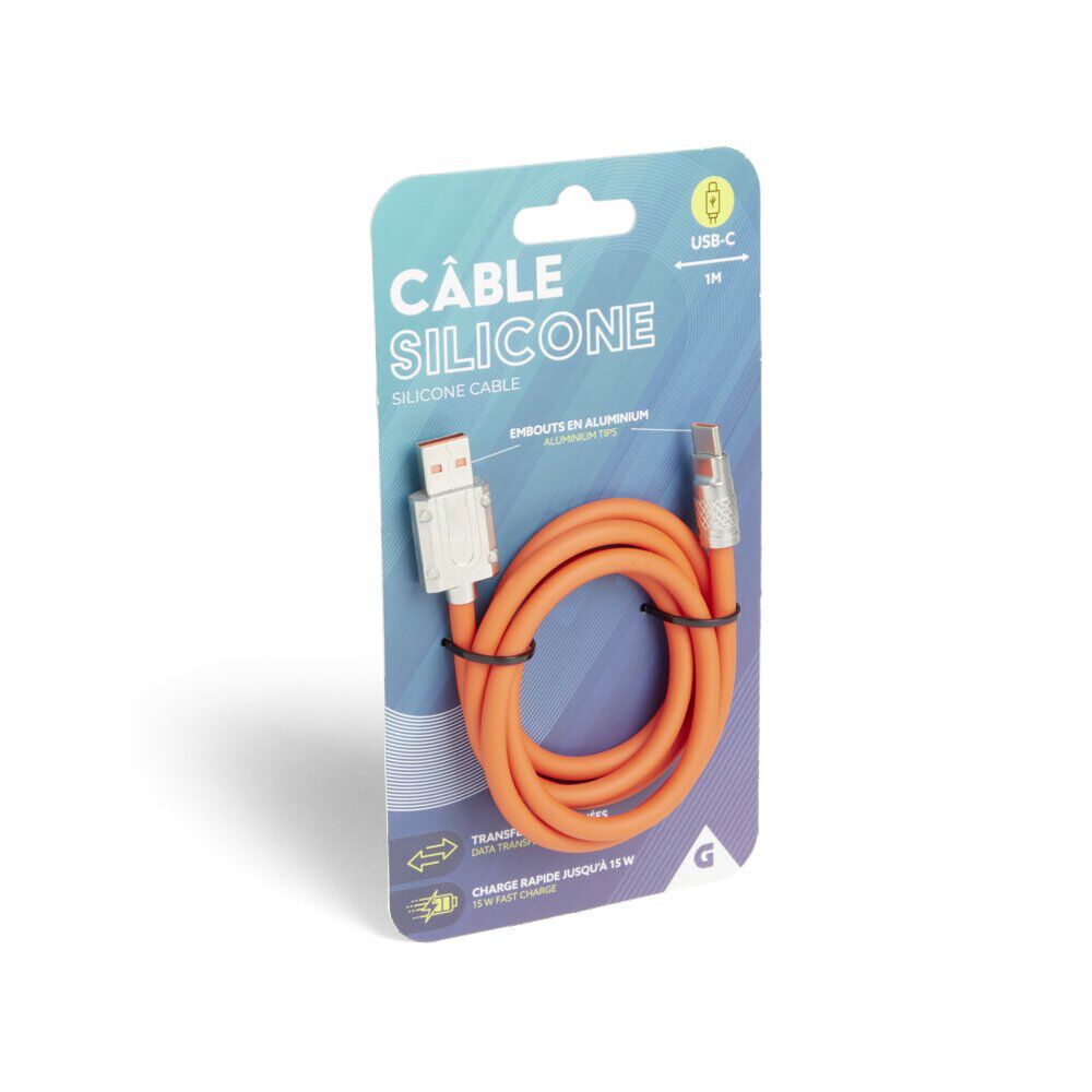 Câble USB-C 1m en silicone