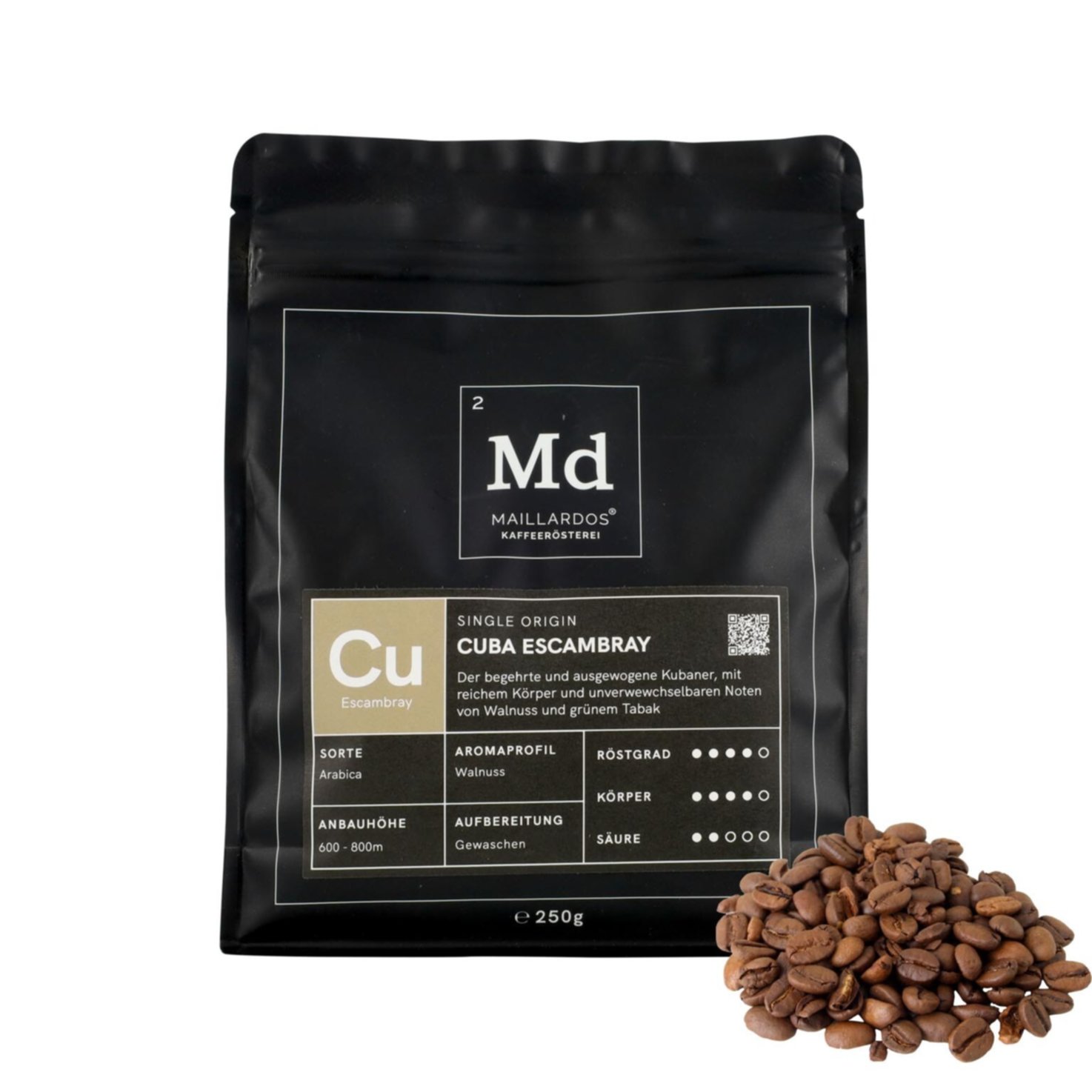 Maillardos Bohnenkaffee Cuba Escambray