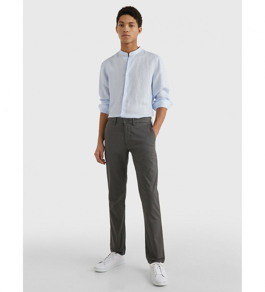 Calça chino Tommy Hilfiger Denton 1985 Collection, cinza