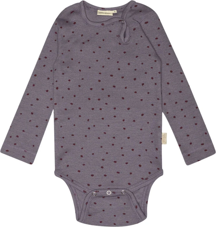 PETIT PIAO Body L/S Modal Dot Dusty violet dot