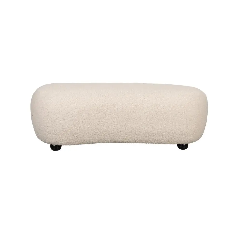 Housecraft Noxx Hocker Teddy stof Wit