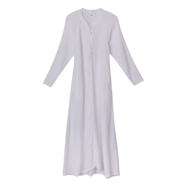 Xirena Robe Tabitha Gaze de Coton | Blanc