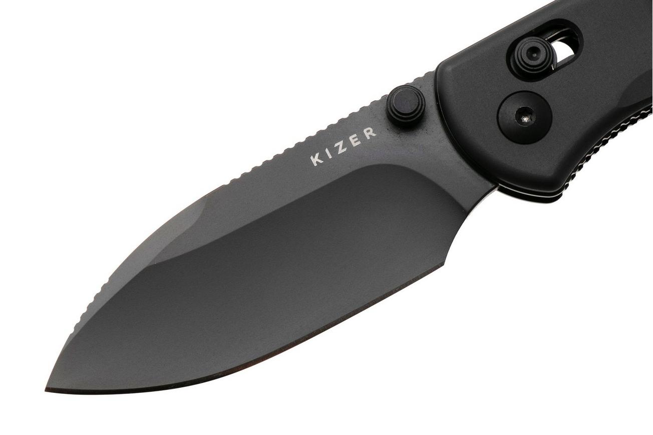Kizer Vanguard Drop Bear 2 V3619-2KD2, Black DLC Nitro-V, Black Aluminum zakmes, Azo design