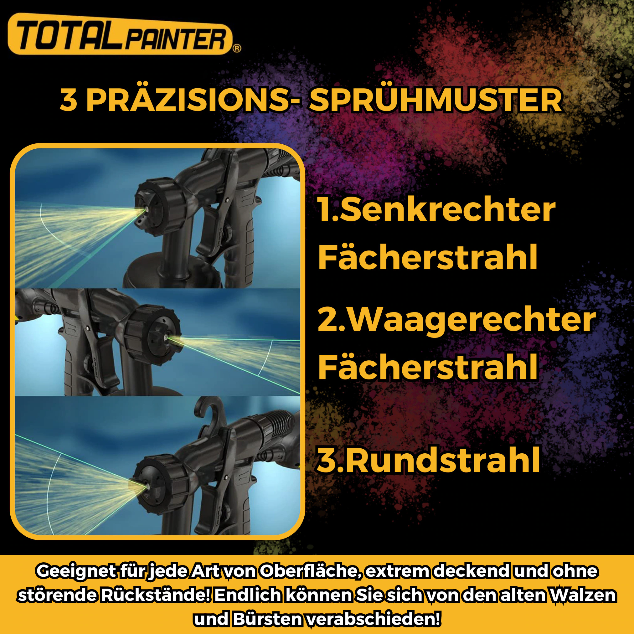 Best Direct® Farbsprühgerät - professionelles Farbsprühsystem Total Painter