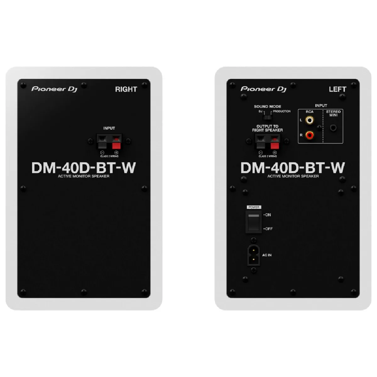 Pioneer DJ DM-40D-BT - Blanc