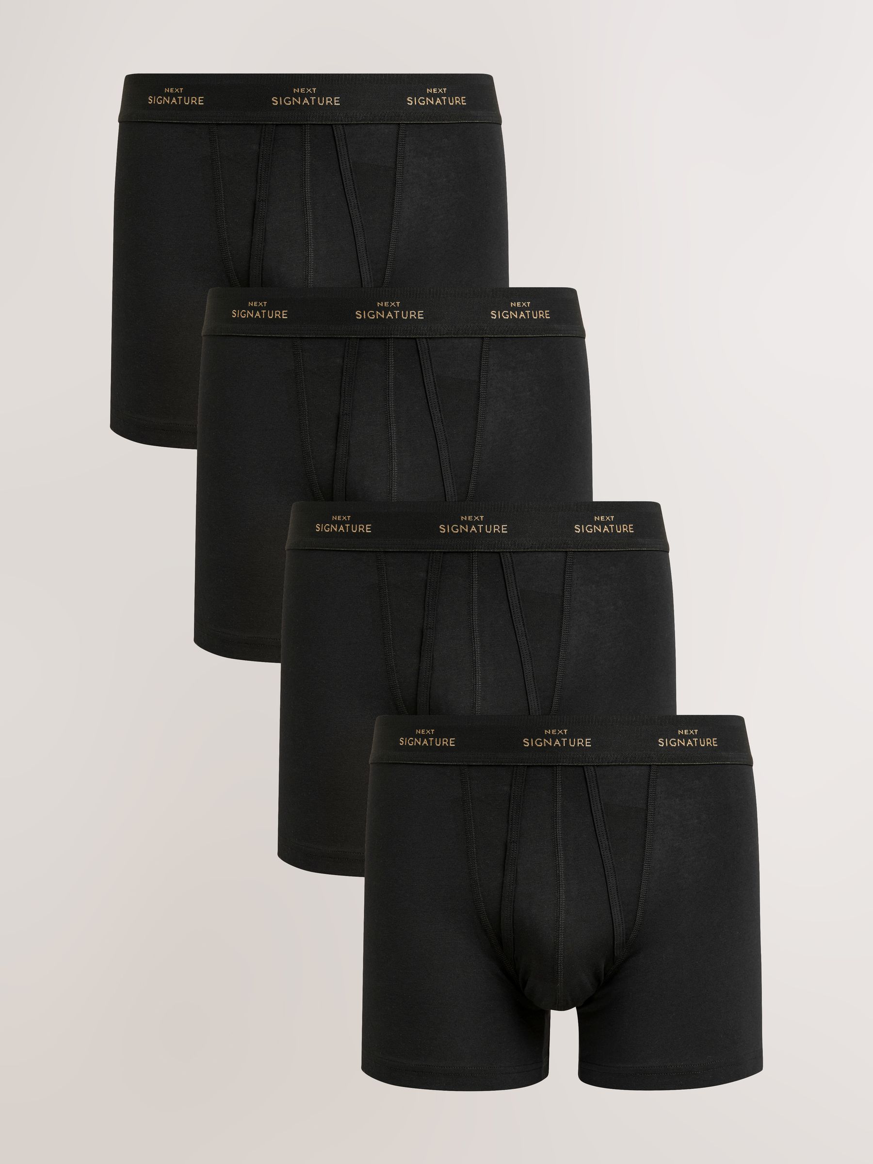 Zwart metallic - Verpakking van 4 - Signature boxershorts