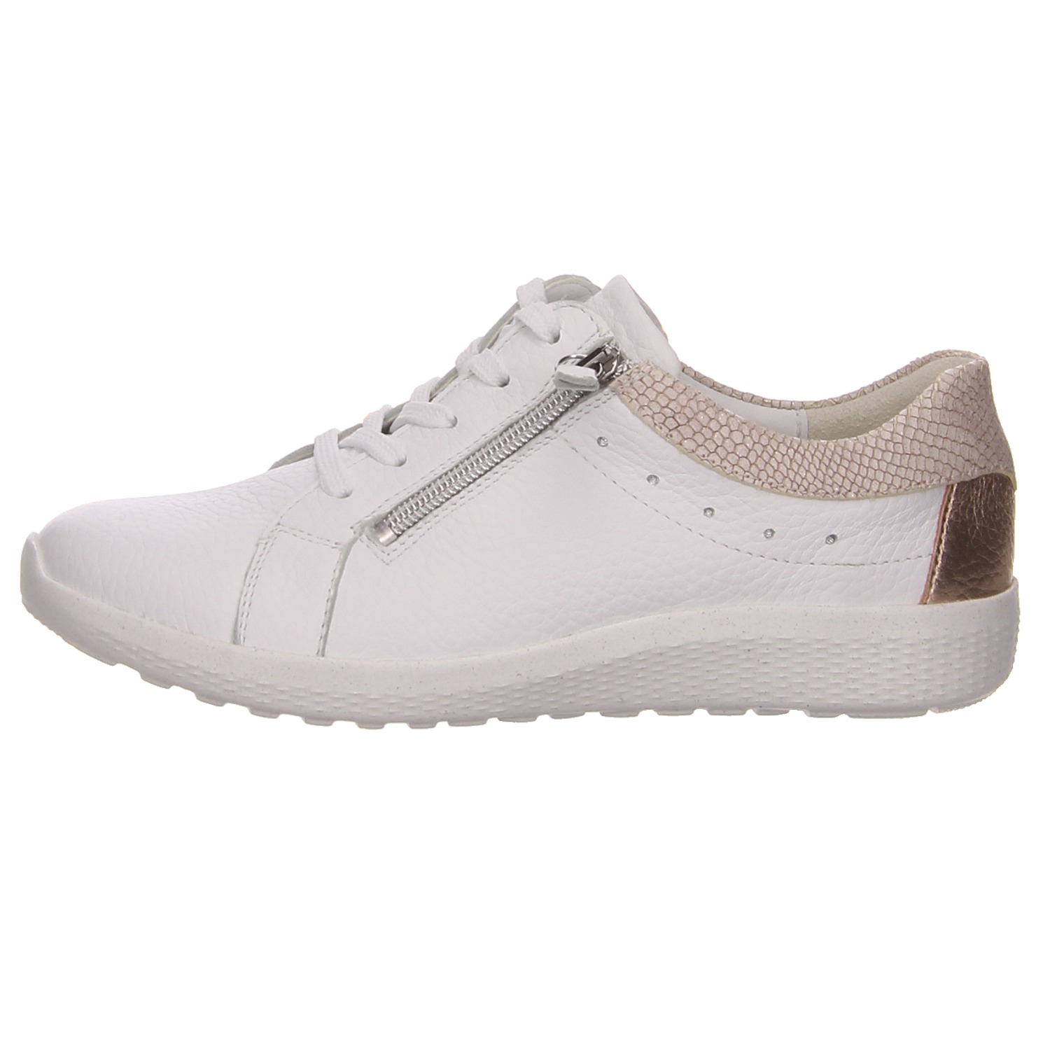 Waldläufer Schnürschuh weiß weiss/weiss kombi