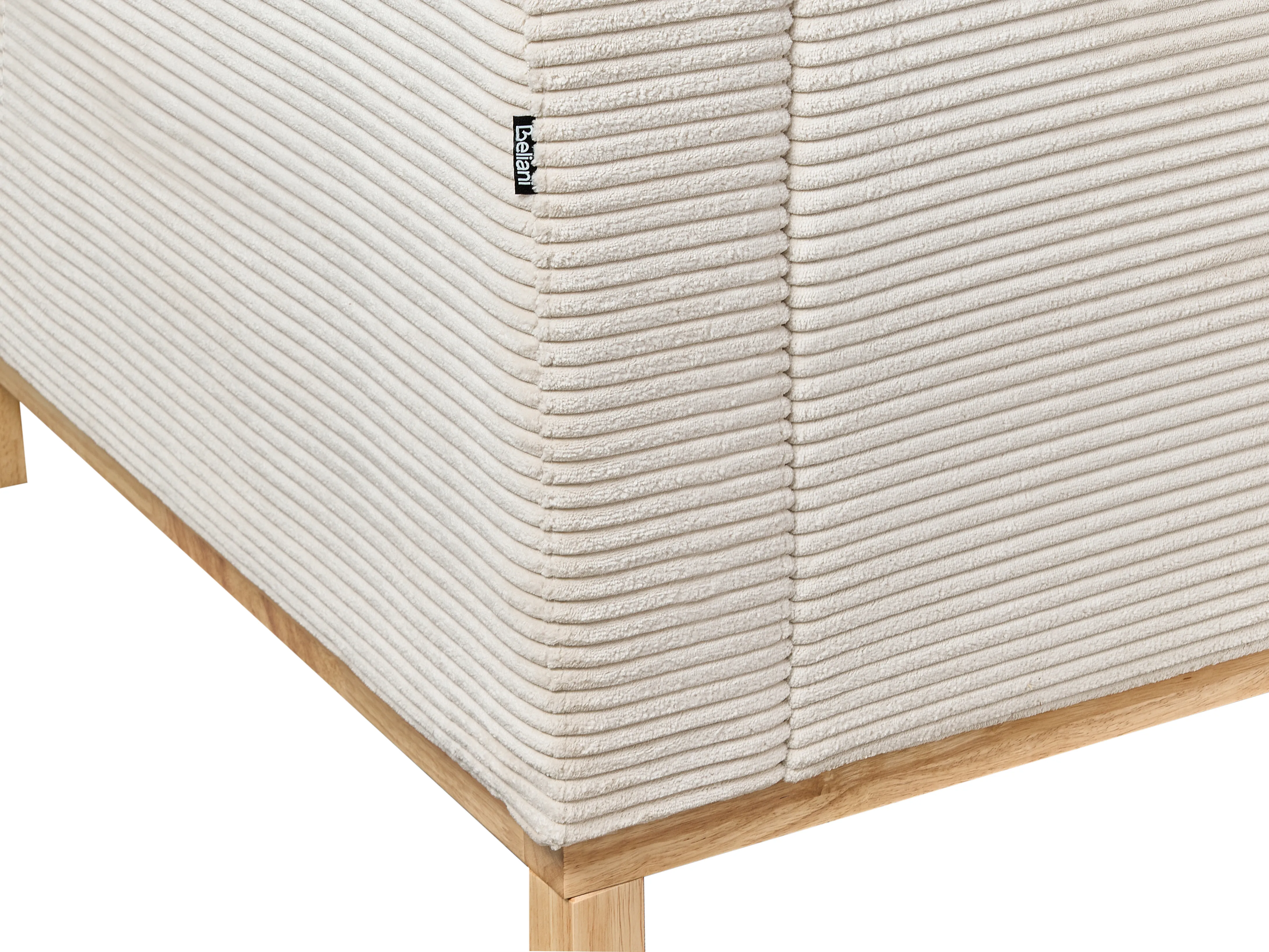 Hoekbank 4-zits SIGGARD Corduroy Lichtbeige linkszijdig