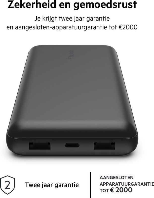 Belkin Boost-Up Charge Powerbank 20000 mAh - 15W - Zwart