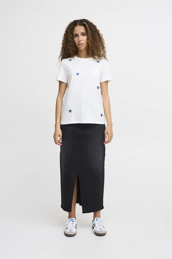 ICHI IHCAMINO SS18 Cloud dancer w. blue mirage
