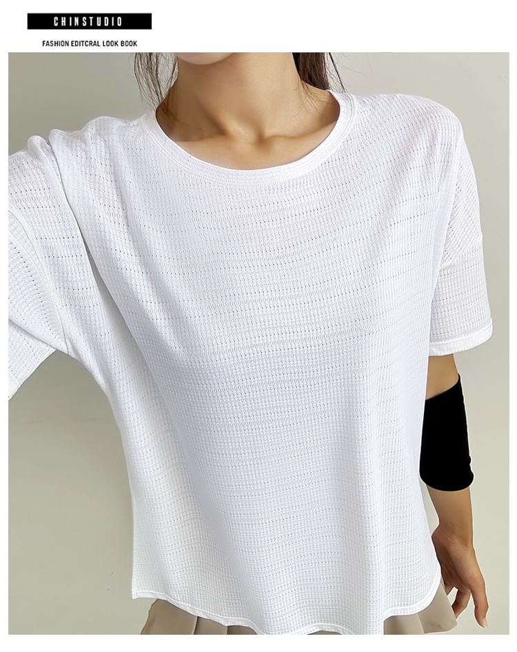 Engiko - Sport T-shirt met korte mouwen en ronde hals