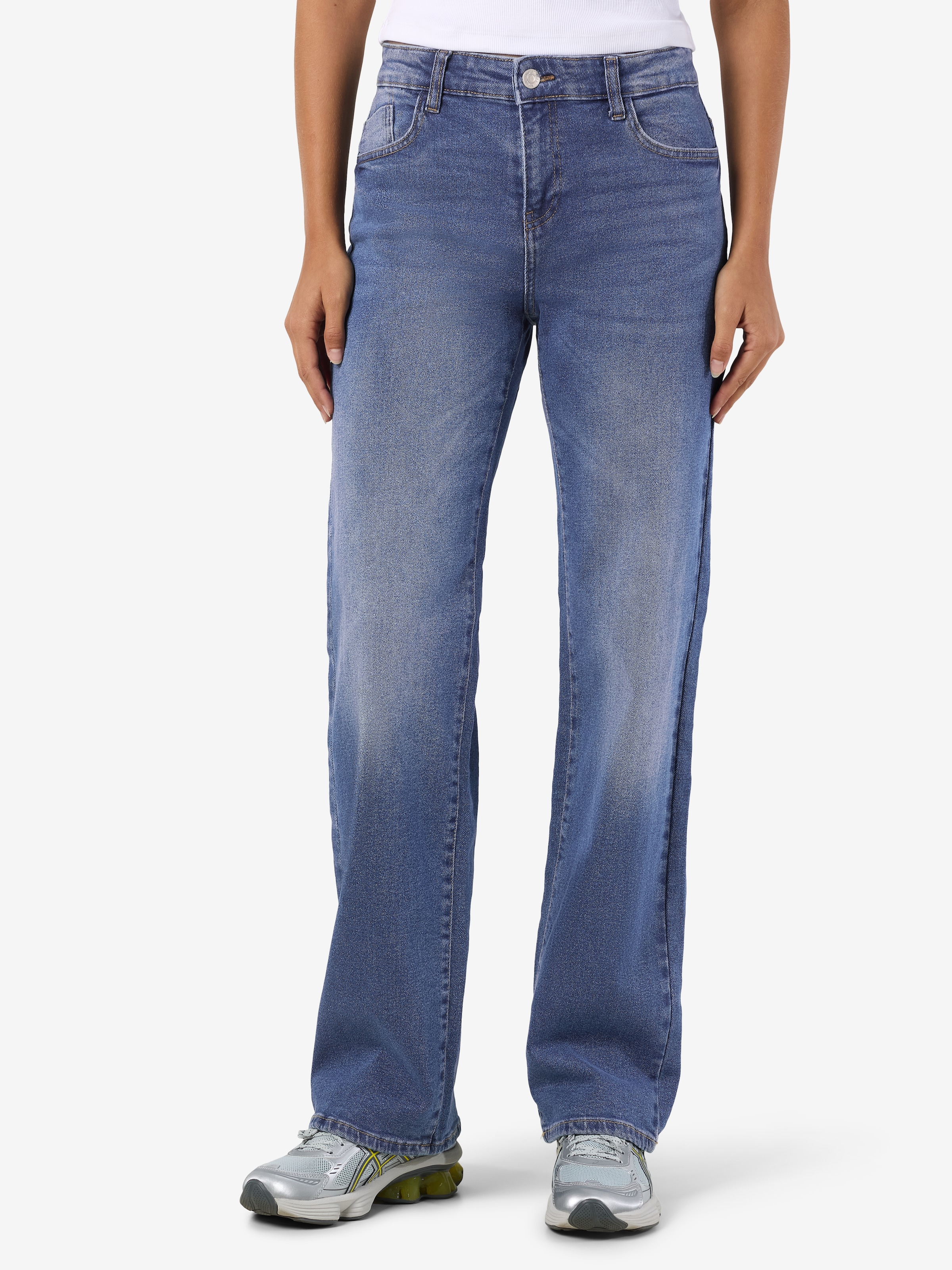 Noisy may Weite Jeans »NMYOLANDA NW WIDE JEANS AZ308MB FWD NOOS«, extra lang