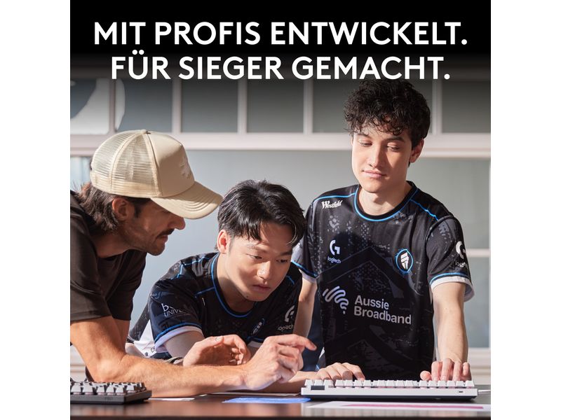 Logitech Gaming-Tastatur Pro X TKL Rapid Schwarz Kabelgebundene Gaming-Tastatur ohne Ziffernblock mit analogen Switsches