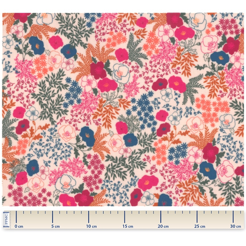 Coupon Tissu Enduit De 35Cm Parfum D'antan