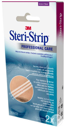 3M Steri-Strip Suture Cutanée Stérile 3x75mm Pièces 2x5 (R1540-02)