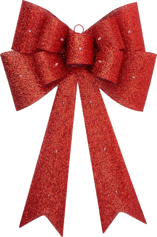 Intratuin - Kerststrik - Rood - 65 x 40 x 10 cm - Met Verlichting