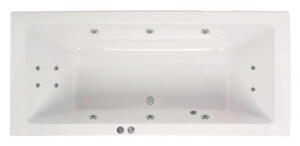 Lambini Designs Cube Bubbelbad 170x75cm 6 4 2 hydro jets