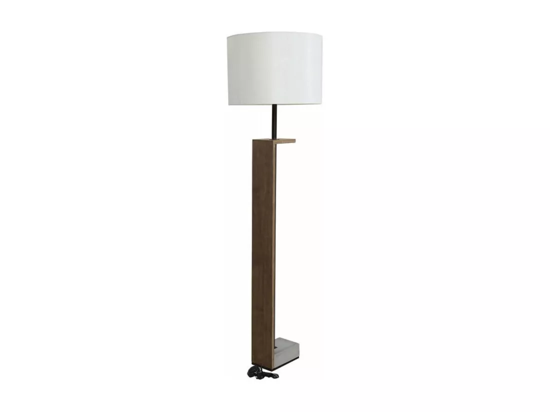 Lampadaire bois et béton Bois Marron - Chic Interior's