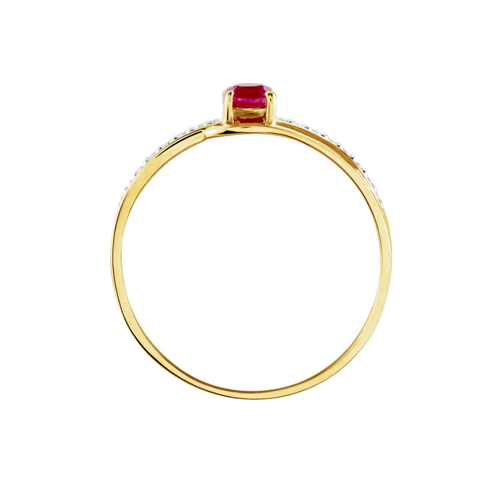 Bague Tanissia Or Jaune Rubis