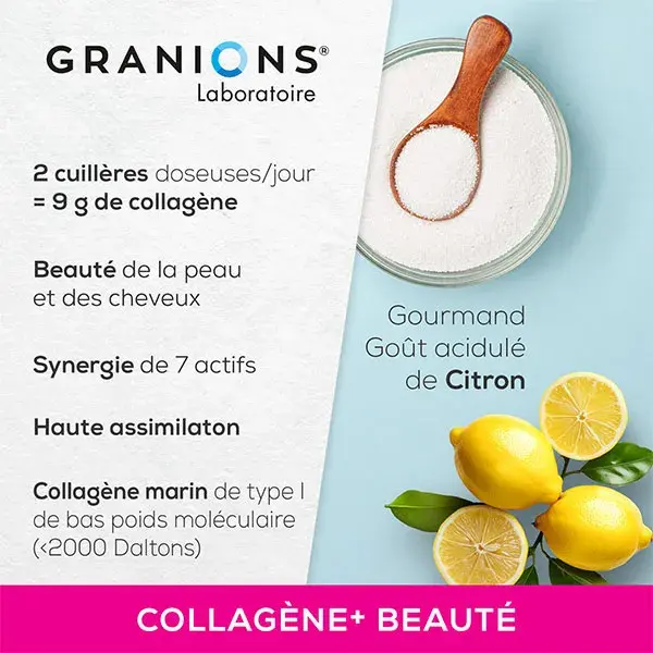 Granions Beauty Sabor Limão 250g Pacote com 3