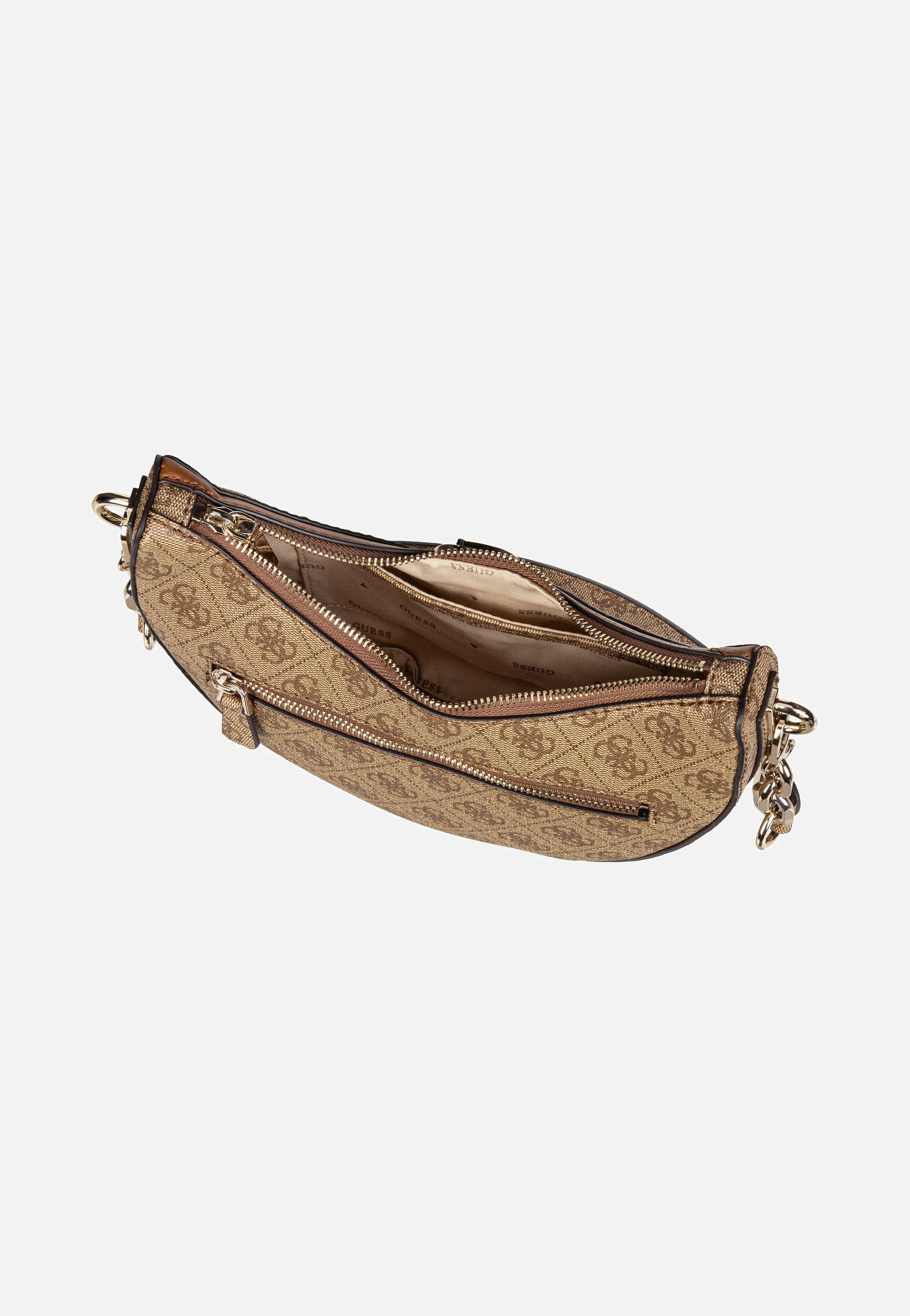 Orlina Logo Top Zip 40180 Latte/Brown - Umhängetasche
