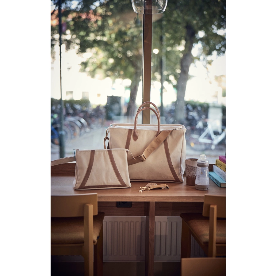 Najell Wickeltasche mit Einsatz Ivory White
