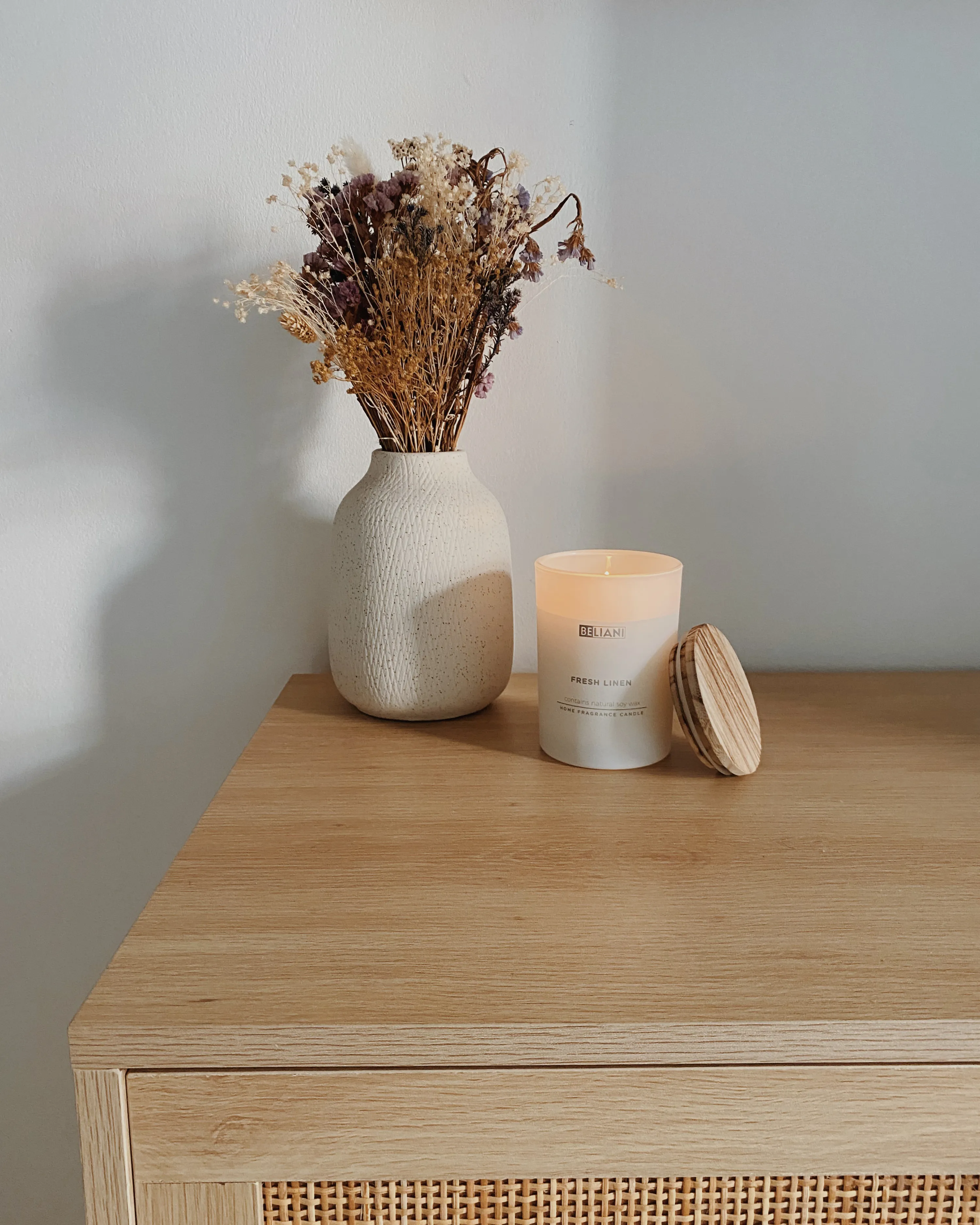 Set van 3 geurkaarsen SIMPLICITY Soja wax Fruitige geurnoten Frisse geurnoten