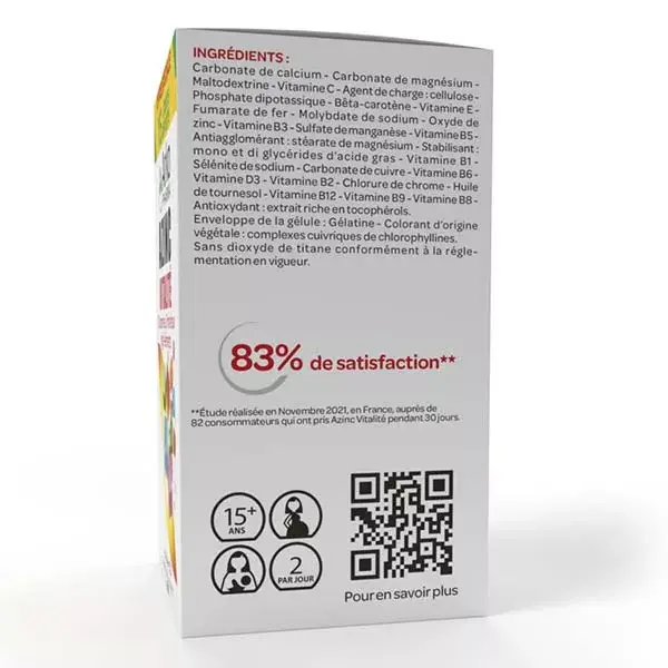 Arkopharma Azinc Vitaminas C e E Zinco para Vitalidade Adulta 150 cápsulas