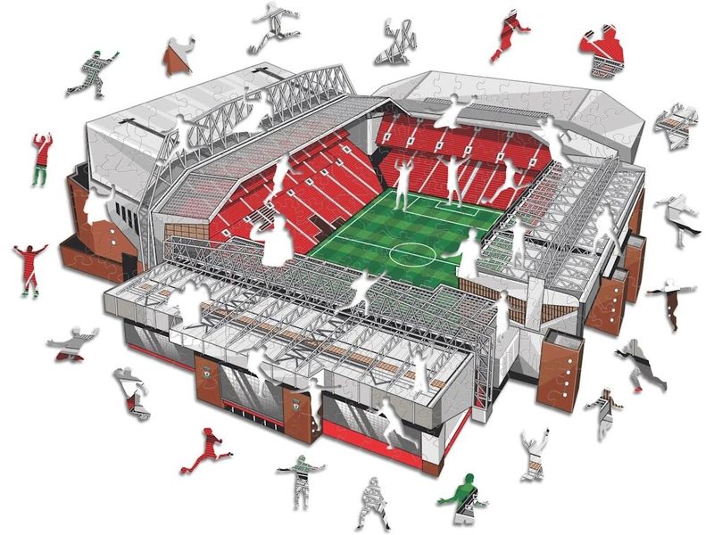 Iconic Puzzle Liverpool FC – Anfield Stadium Offizielles Holzpuzzle, Grösse M