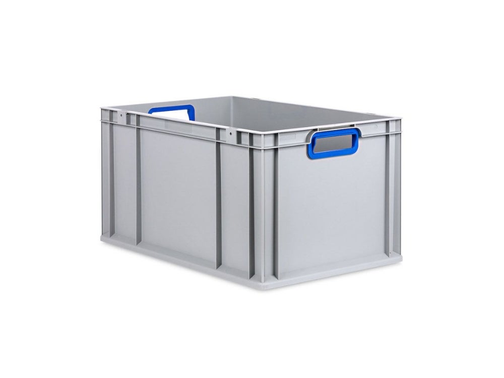 PROREGAL Eurobox Nextgen Kleur HxBxD 32 x 40 x 60 cm 65 liter Handgrepen Blauw Open Versterkte Bodem Euro Container Transportbox