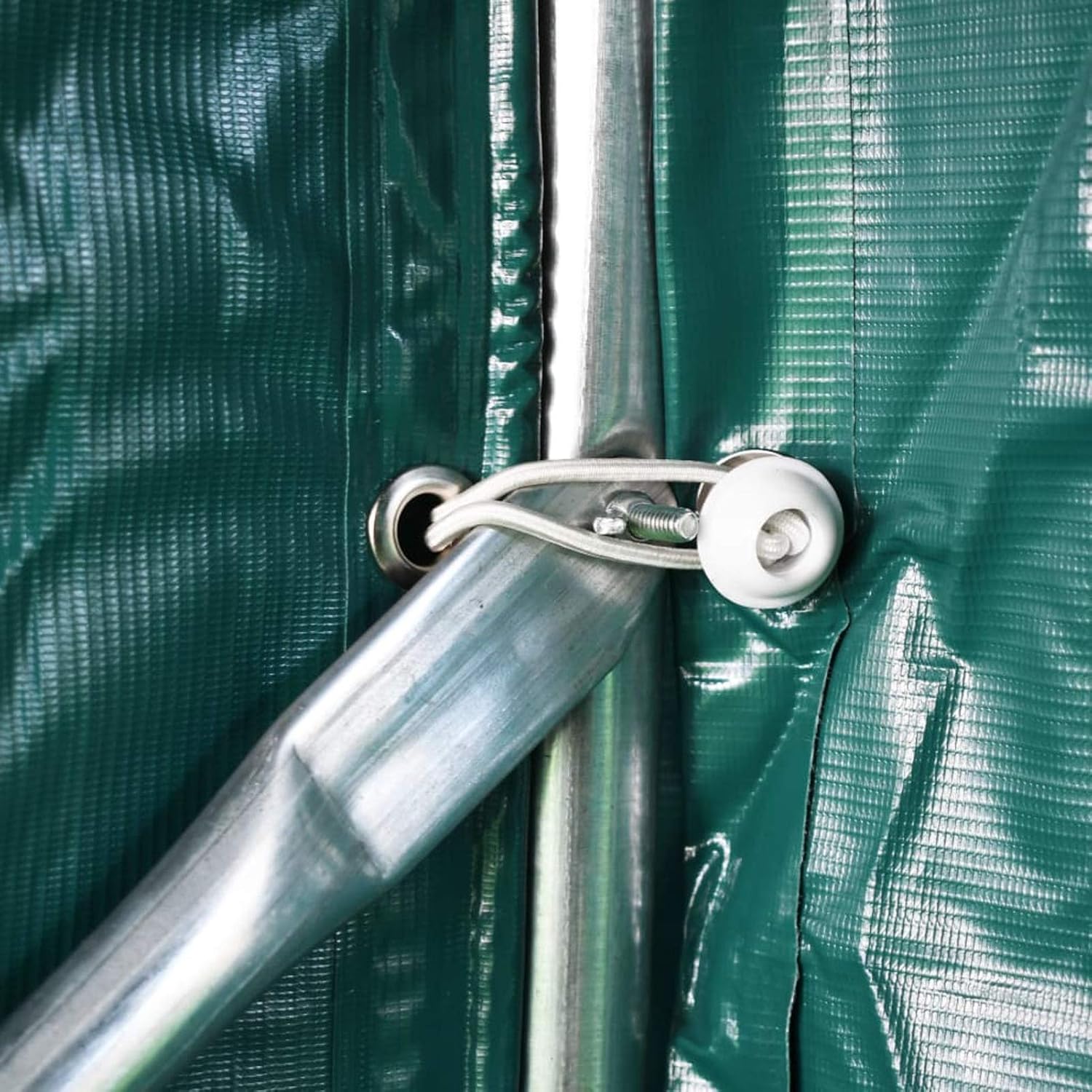Kavolet Garagenzelt Carport 1,6x2,4 m Wasserfest Zeltgarage Weidezelt Auto Motorrad Schutz Unterstand Lagerzelt PVC Plane und Stabiler Stahlrohrkonstruktion, Grün