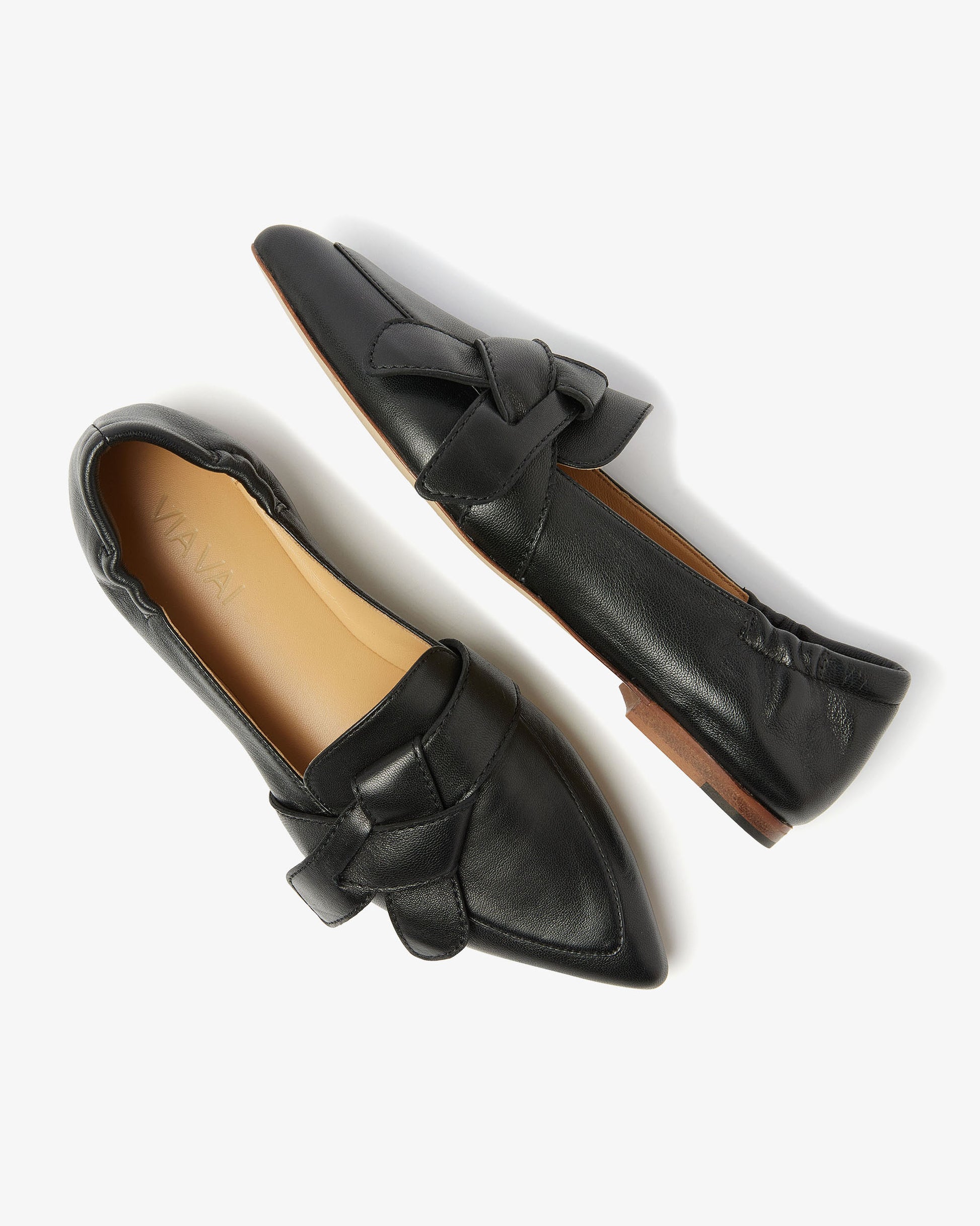 VIA VAI zwarte dames loafers Lola Rayne