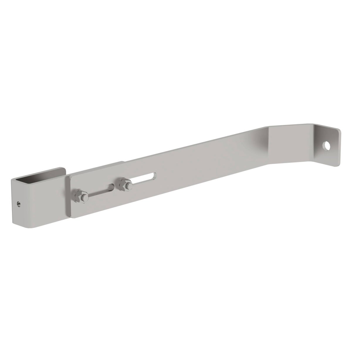 MUNK Wandbeugel voor schachtladders, verstelbaar 360-410 mm, roestvrij staal, voor GVK-ladders, 1 stuk