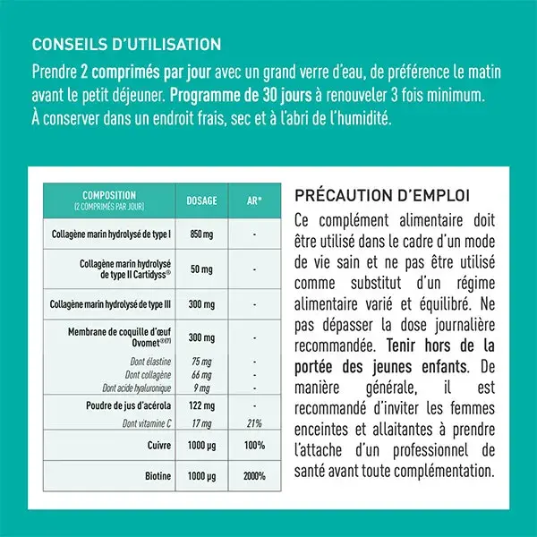 Granions - Multi Collagène + 5 Types de Collagène - 20 études cliniques - 1 mois