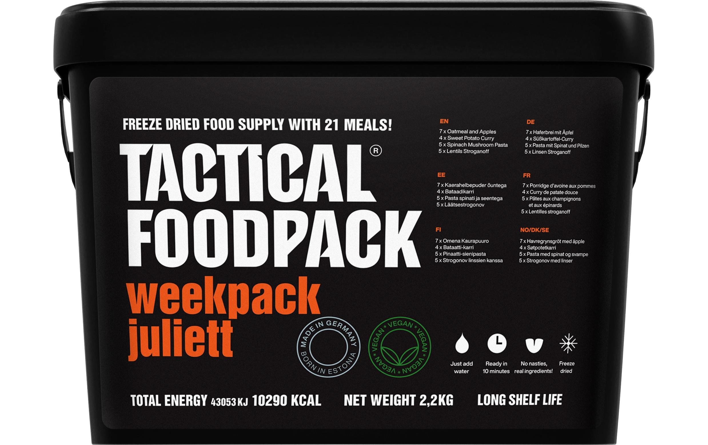 Hauptgericht Weekpack Juliett<br>Trekking-Fertiggerichte