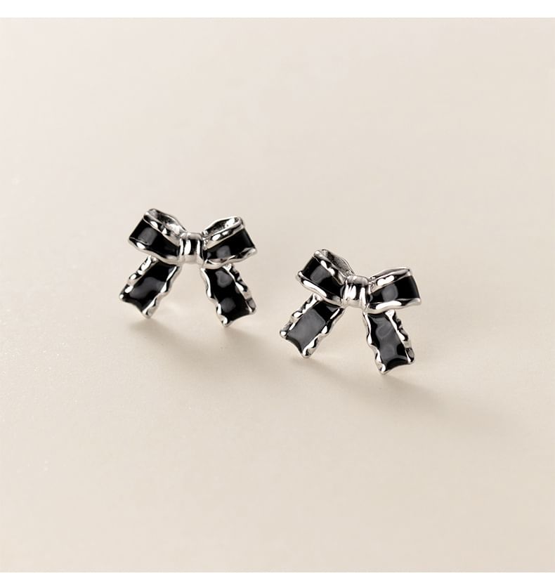 A'ROCH - 925 Sterling Zilveren Strik Oorbel