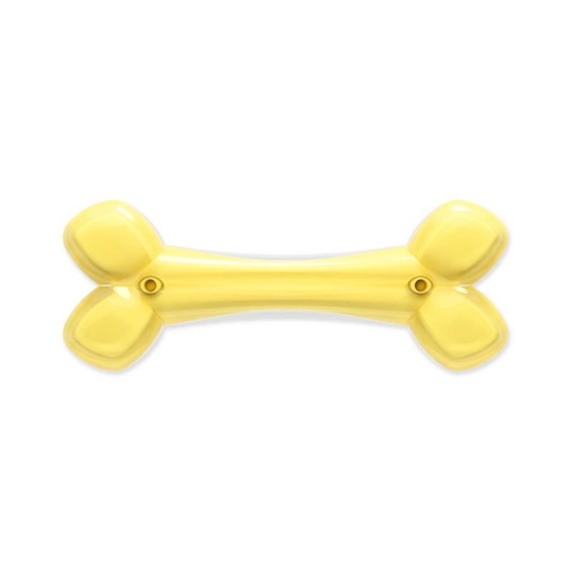 Brinquedo para mastigar Zeus Duo Bone para cães, 15 cm, amarelo, aroma de coco