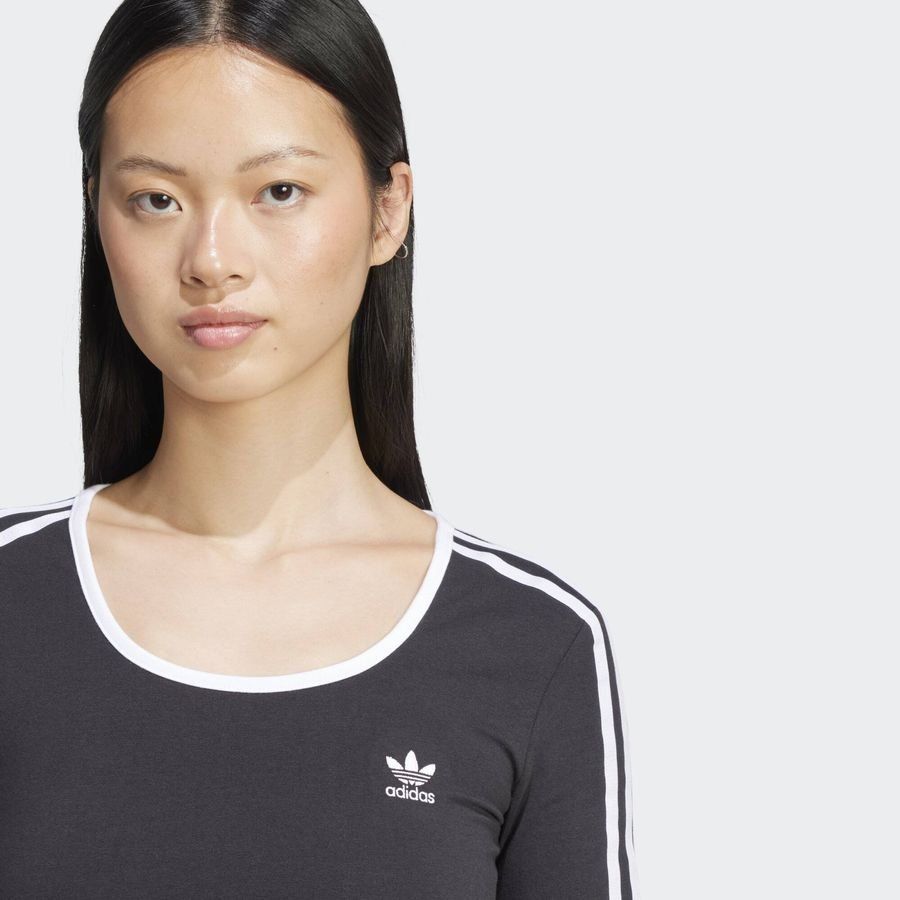 Adidas Original T-shirt court manches longues Adicolor 3 bandes