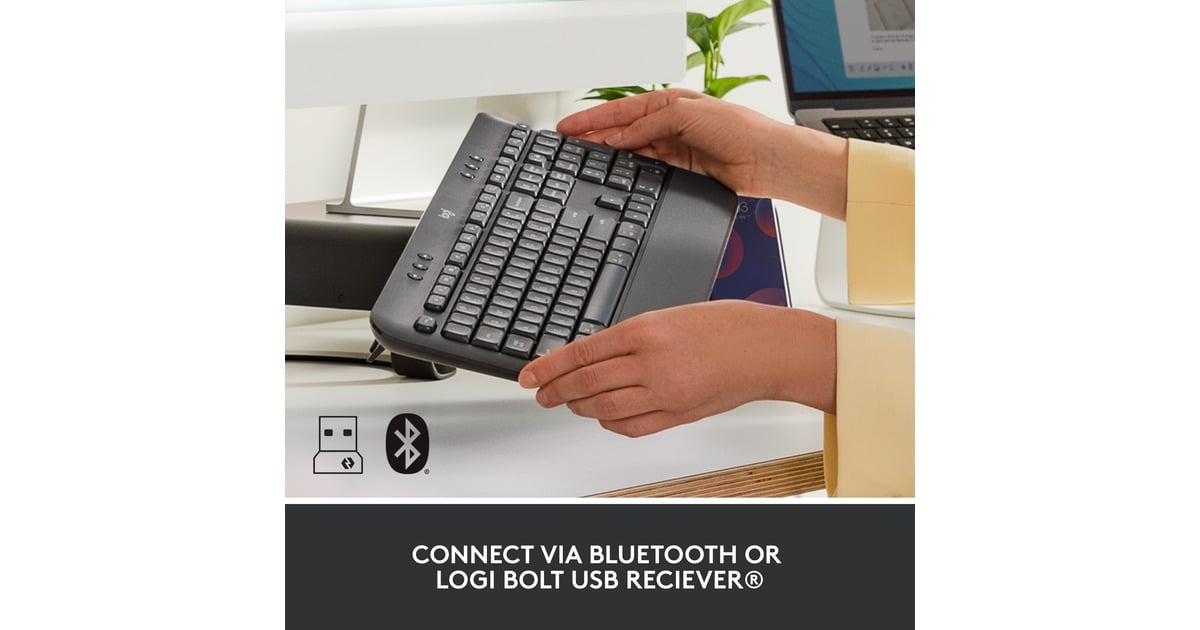 LogitechSignature K650 Wireless Comfort Toetsenbord  (Grafiet, US-International)
