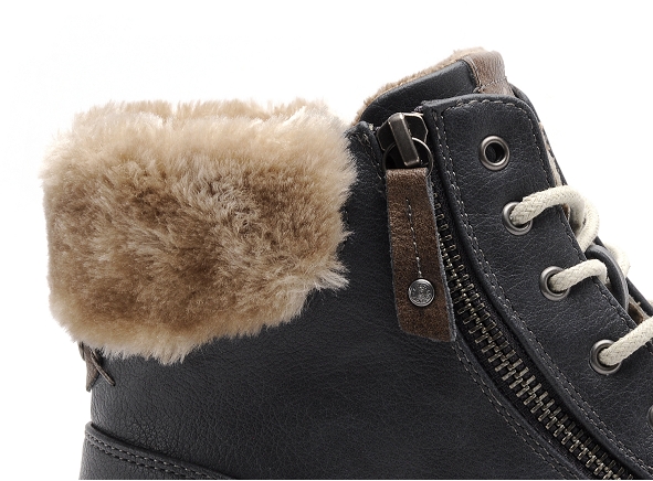 Mustang boots bottine plates femme 1349504 bleu
