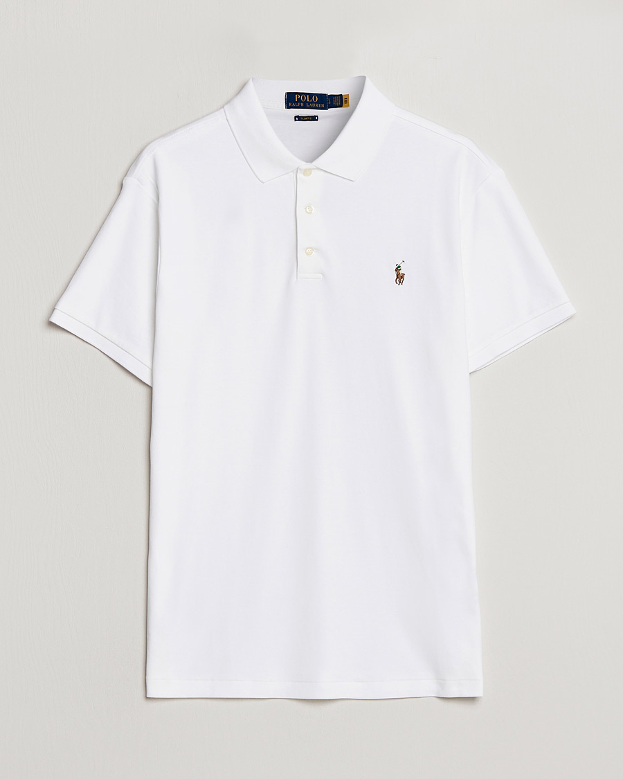 Polo Ralph Lauren Slim Fit Pima Cotton Polo White