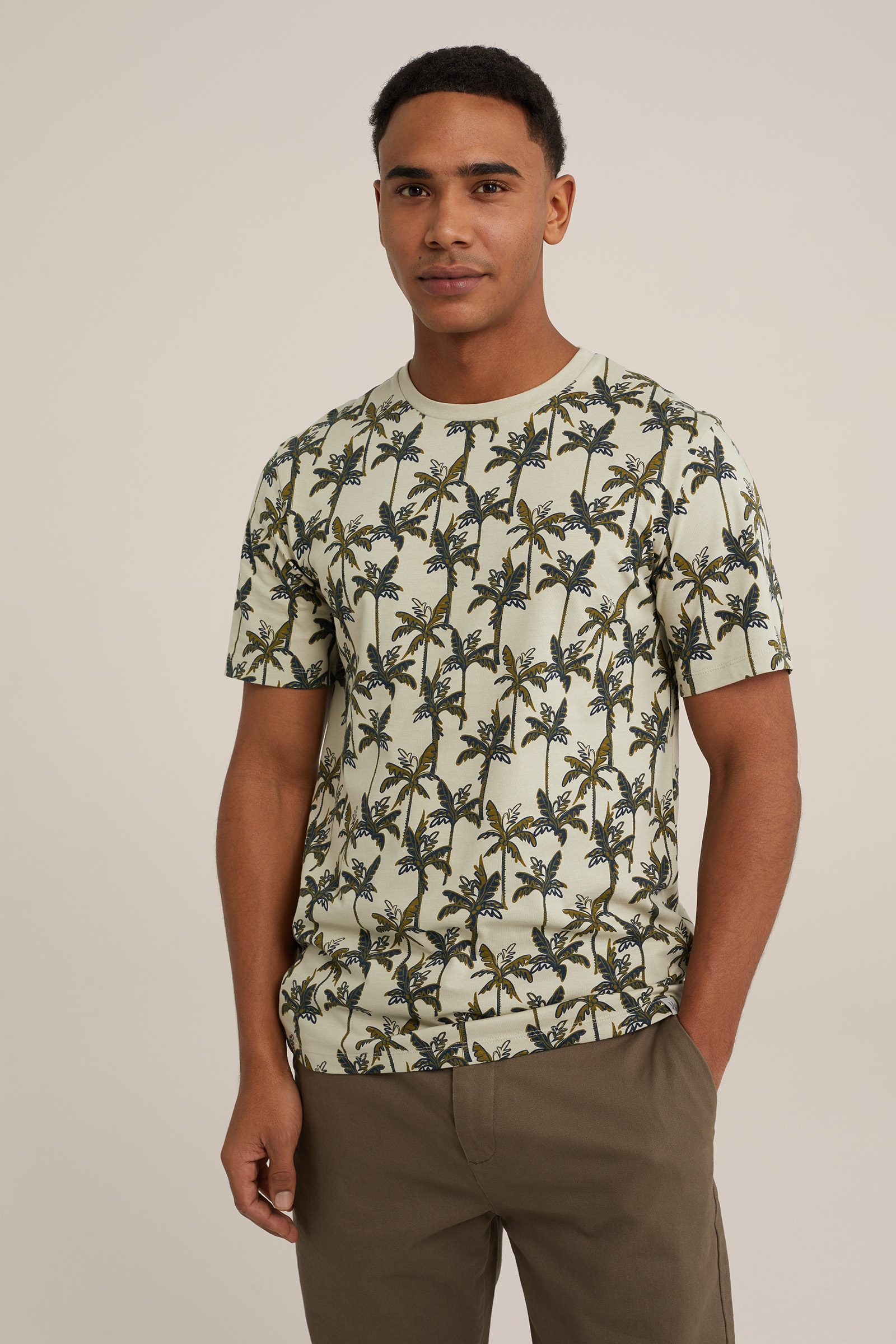 T-shirt met dessin WE Fashion Lichtgroen