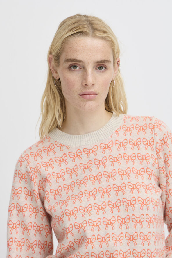 ICHI IHBRIELLE LS4 Oatmeal w. hot coral