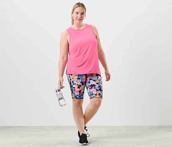 2 Sport-Tops, pfirsich und pink