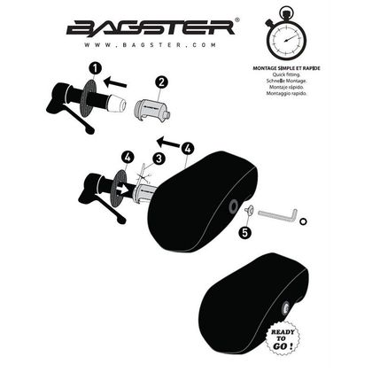 Manchon Bagster EXXEL Universel - Noir