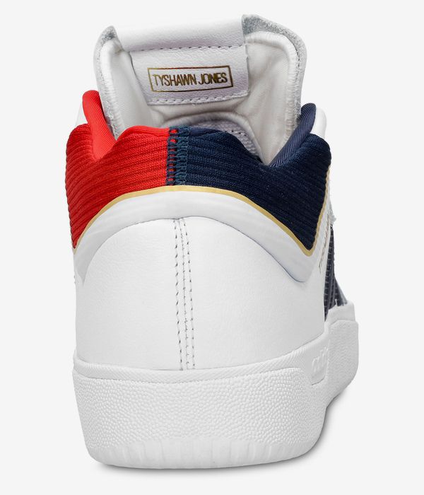 adidas Skateboarding Tyshawn Schuh (white royal blue gold)