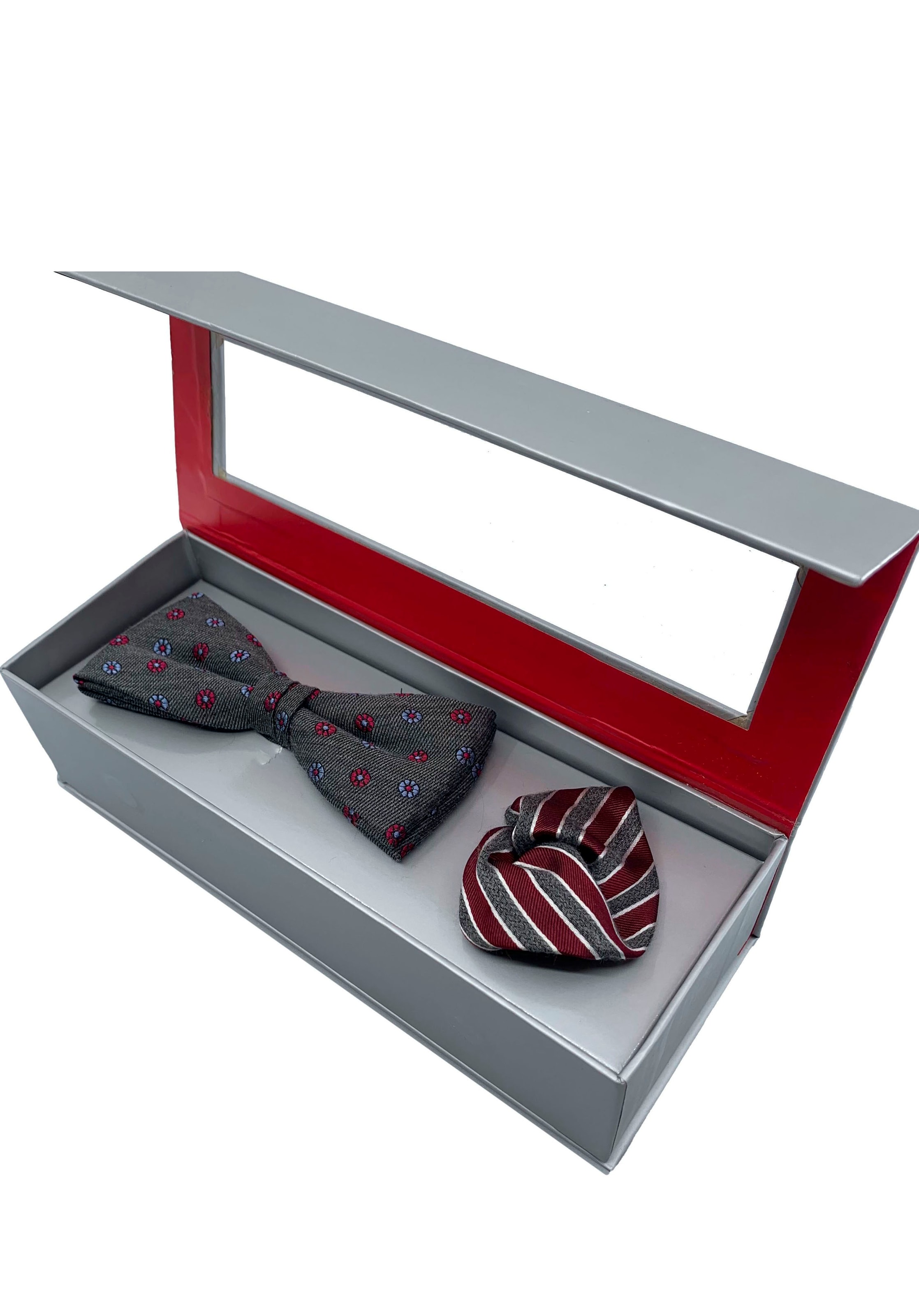 Cinque Fliege, 2 Stk. Seide-Viskosemischung, mit ausgefallenem Herbst-Winter-Design