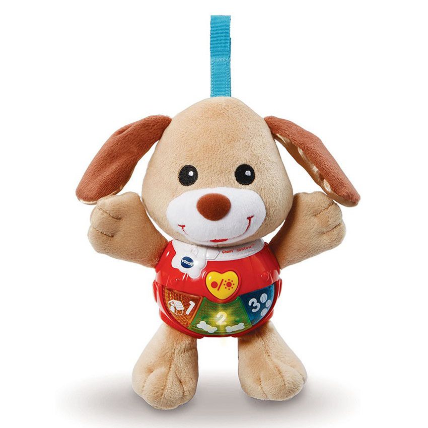 Peluche Chant'toutou - Brun - Ecru